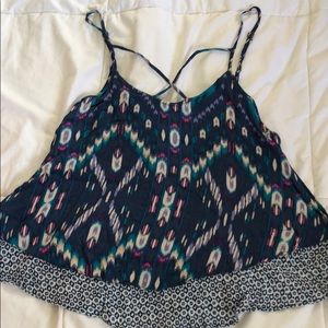 colorful cropped tank top